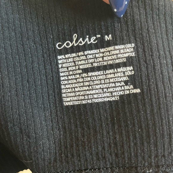 Colsie Black Ribbed Set - Picture 2 of 4